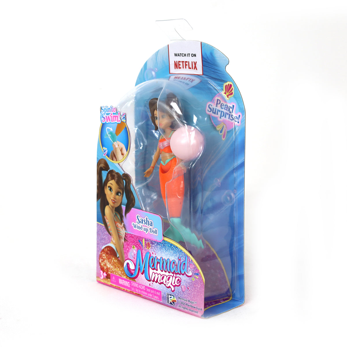 تشكيلة دمى Mermaid Magic ذات الحركة باللف بحجم 5.5 بوصة – قطعة واحدة