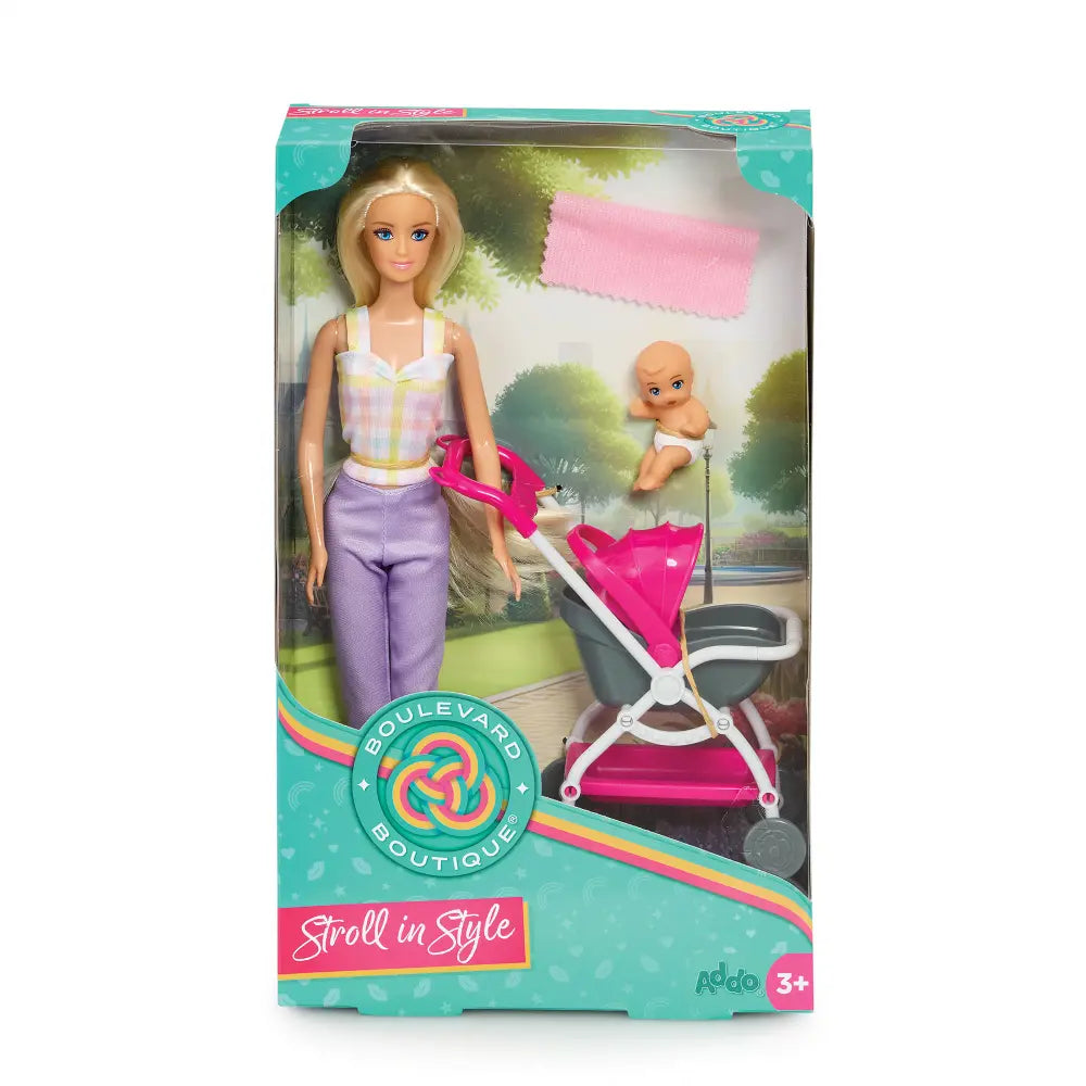 Addo Boulevard Boutique Doll Stroller Set