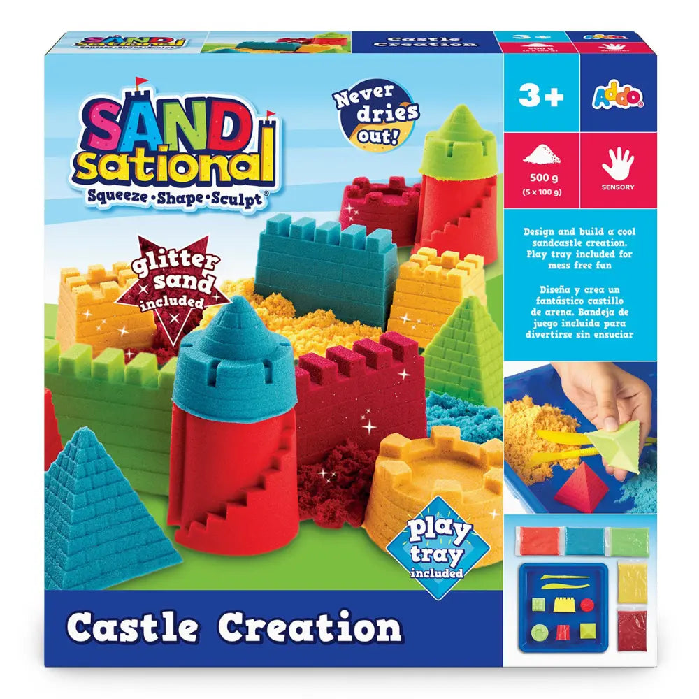 Sandsational Castle Creation with Colourful Sand 500g
