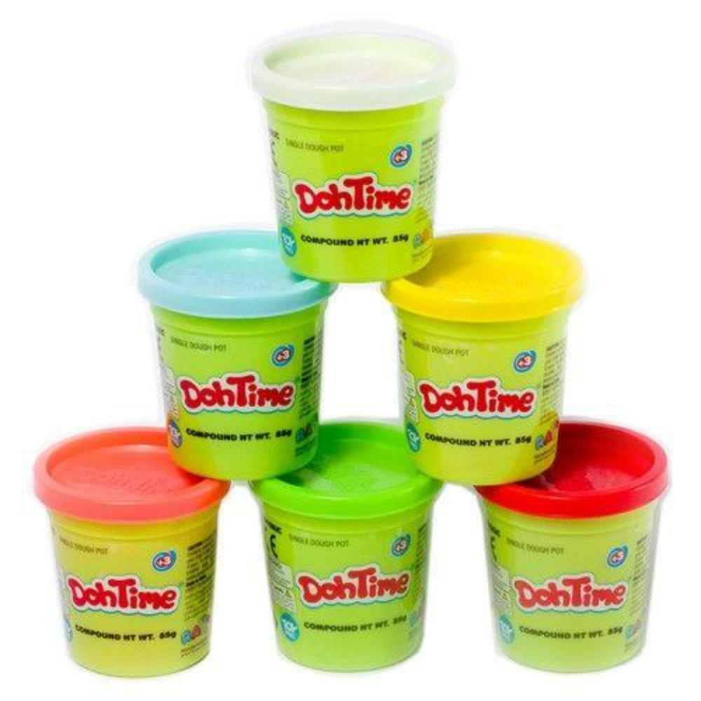 Dohtime Bright Colors 4+2 Pack 3Assortment 3Oz