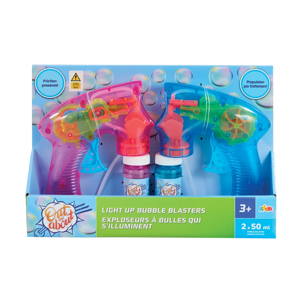 Addo Out and About Light Up Bubble Blasters