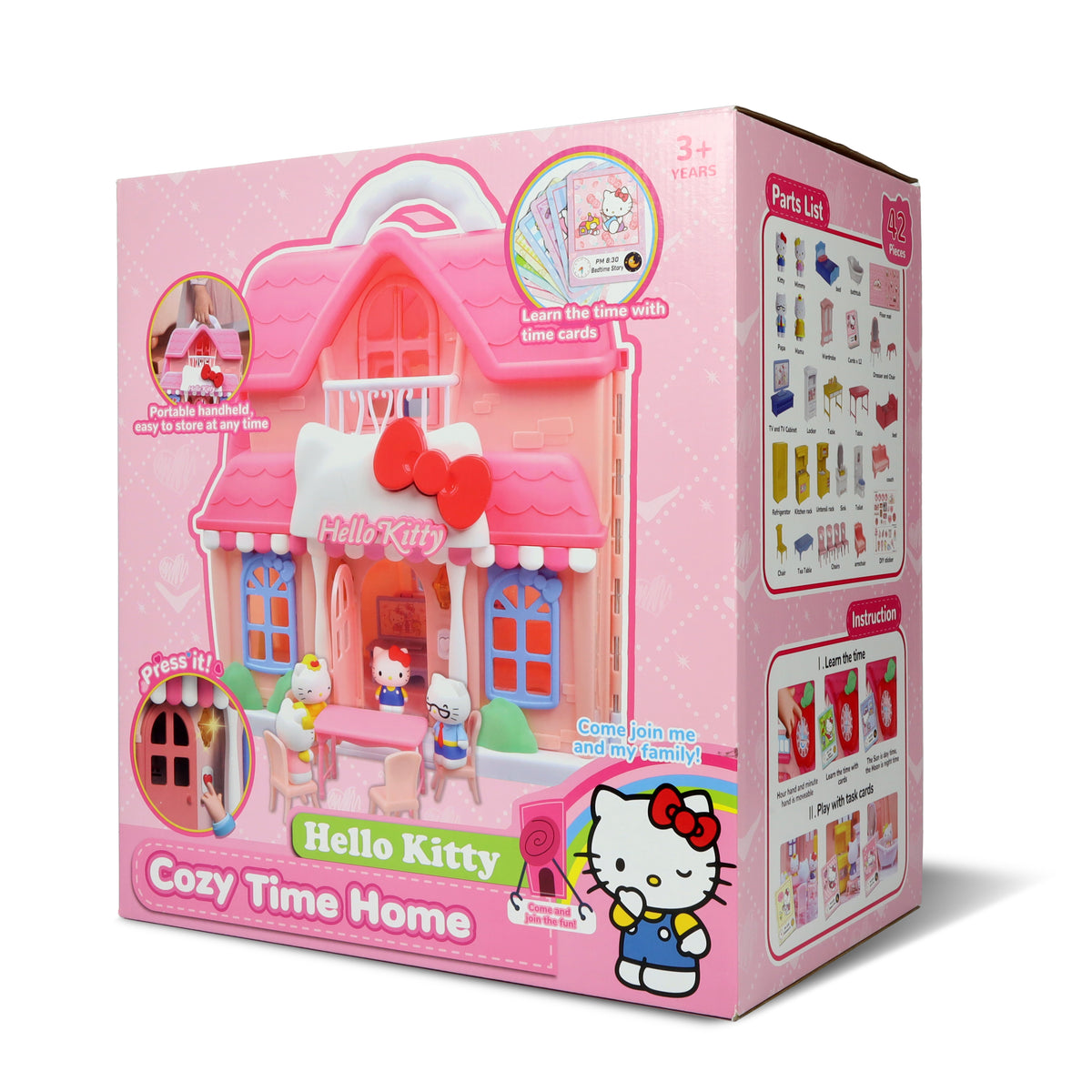 طقم منزل Hello Kitty Cozy Time للعب التخيلي وتمثيل الأدوار للأطفال الصغار