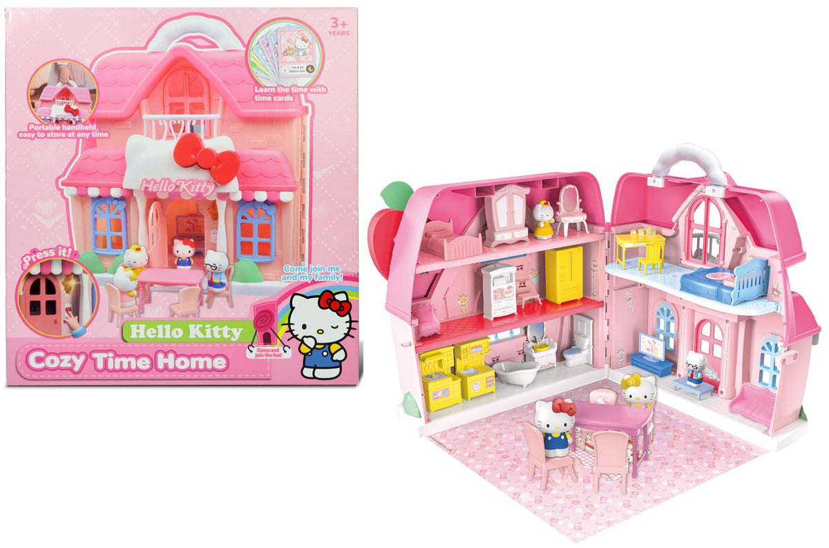 طقم منزل Hello Kitty Cozy Time للعب التخيلي وتمثيل الأدوار للأطفال الصغار