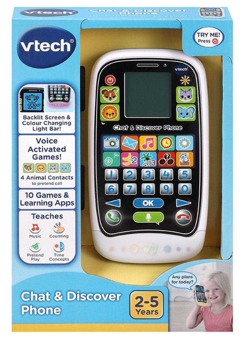 VTech Chat And Discover Phone Battery Operated