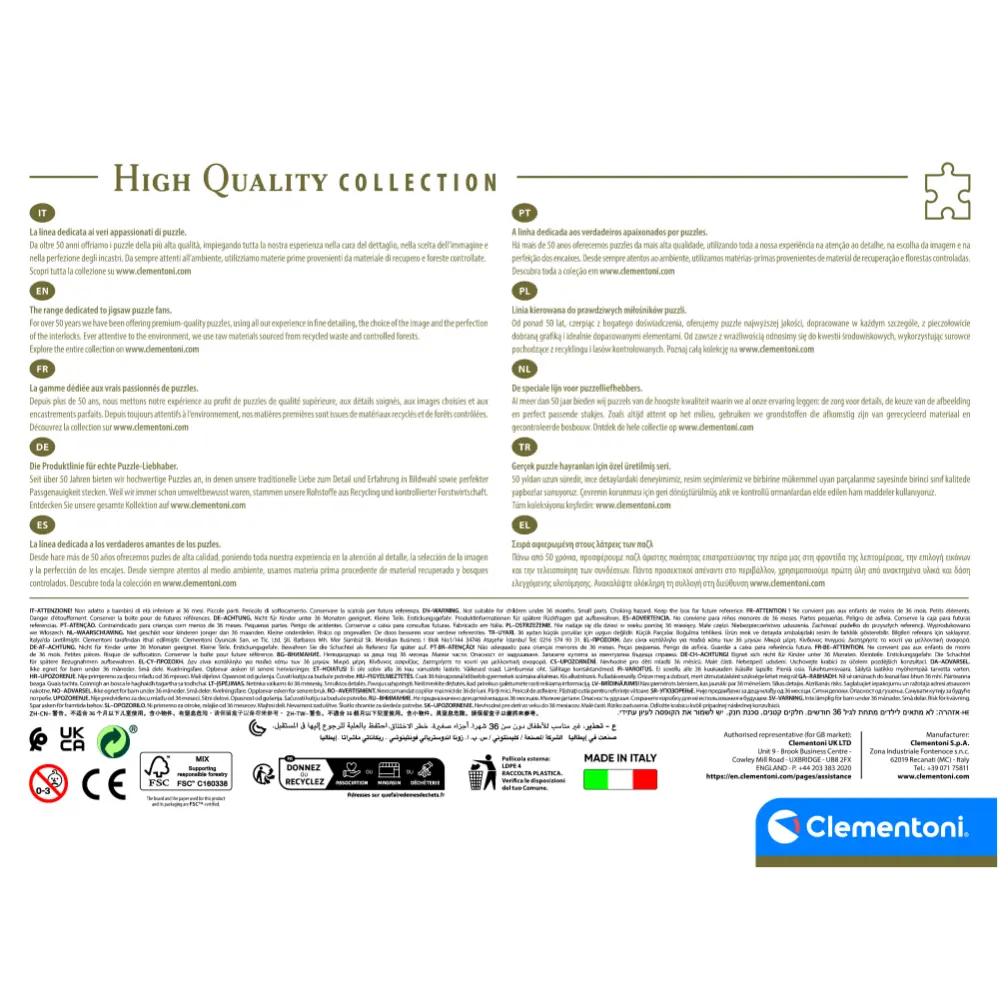 Clementoni Puzzle High Quality Collection Old Shoe House 500-pcs