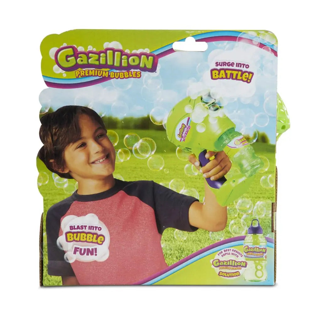 Gazillion Bubbles Battle Blaster With 4oz Solution, Battery Operated