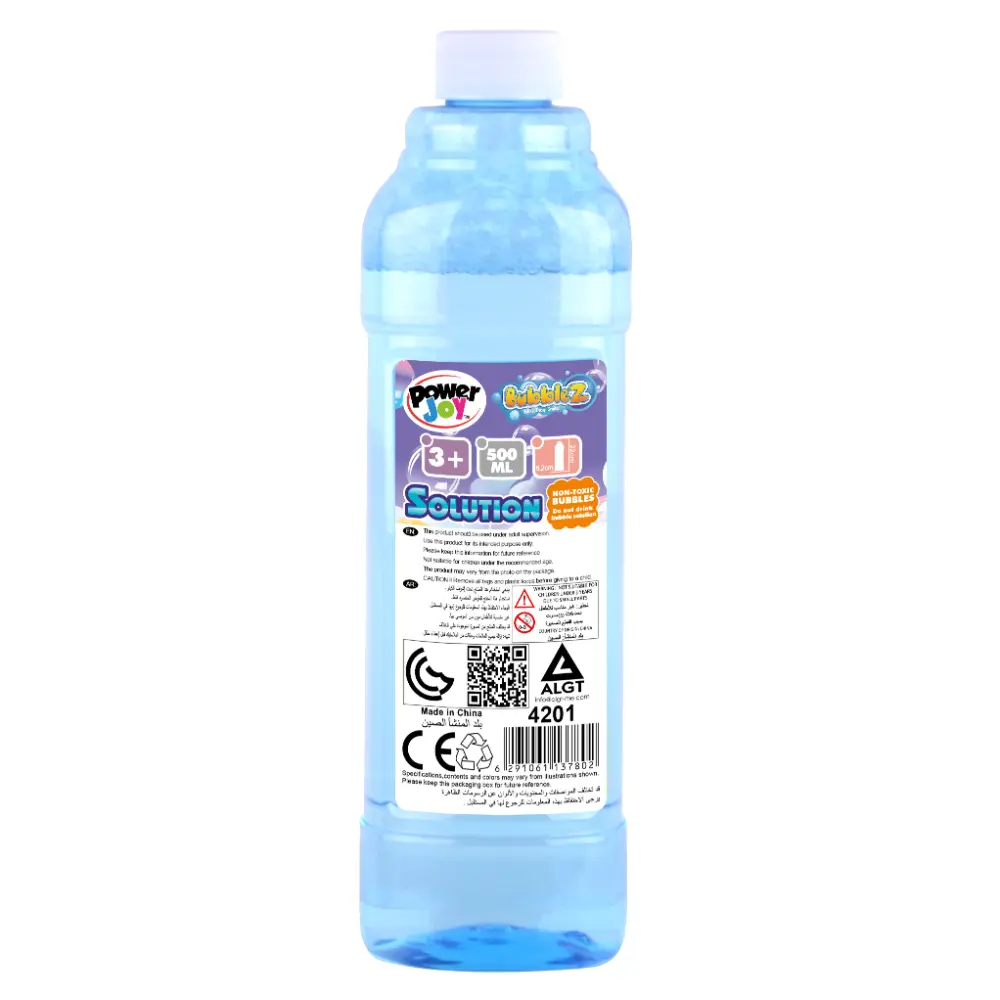 Power Joy Bubble Solution Bottle 500ml