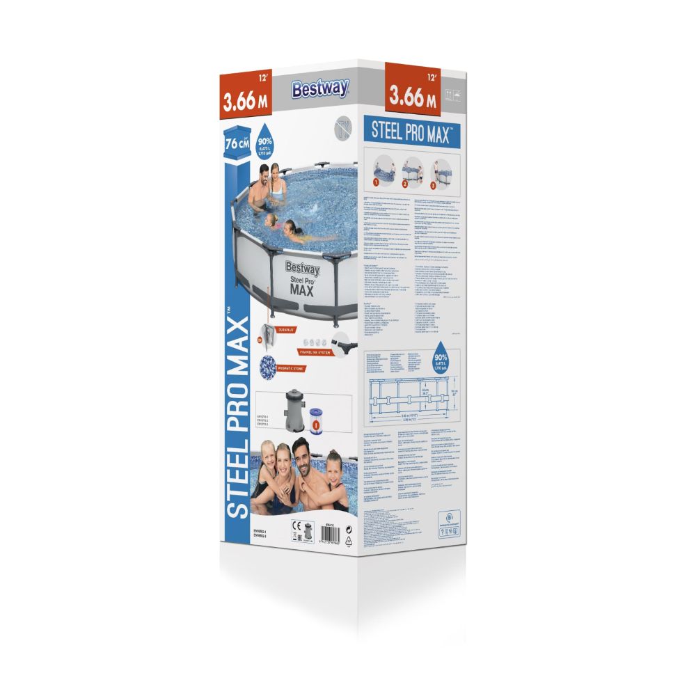 Bestway Steel Pro Max Pool Set 3.66m x 76cm (12' x 30")