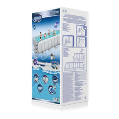 Bestway Power Steel Rectangular Pool Set 4.88m x 2.44m x 1.22m (16' x 8' x 48")