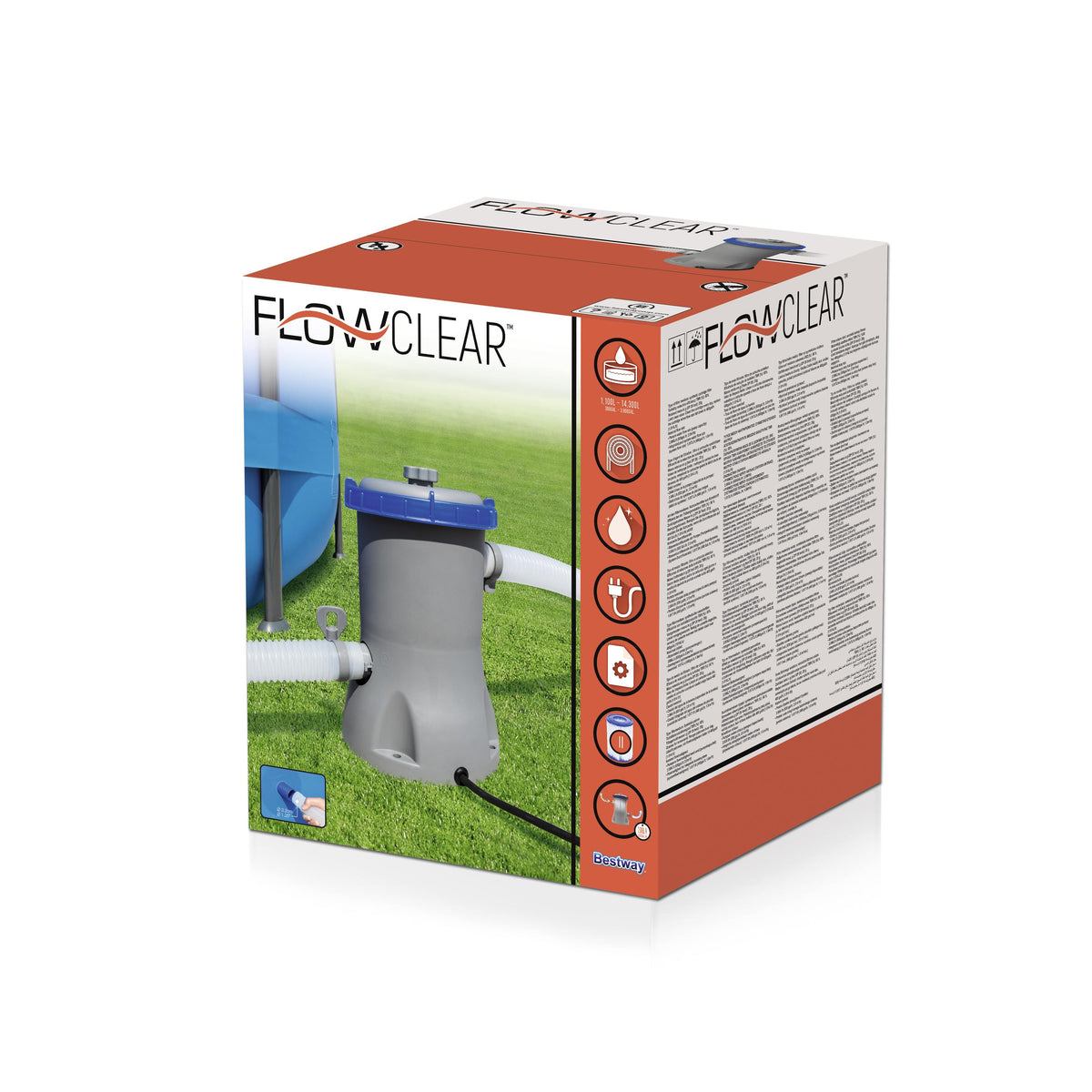 مضخة فلتر Bestway بسعة 530 جالون