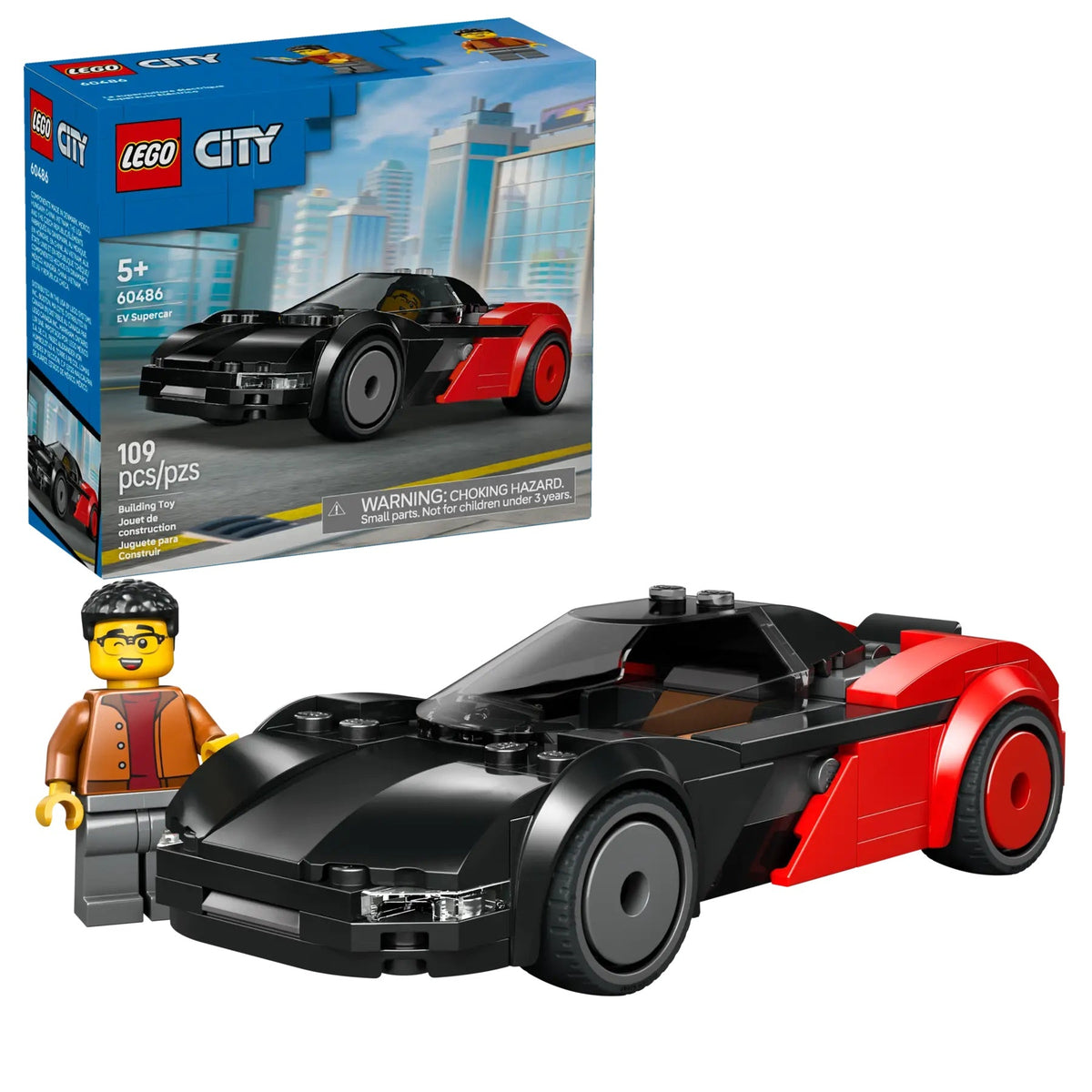 Lego City Ev Supercar Building Set with Mini Figure