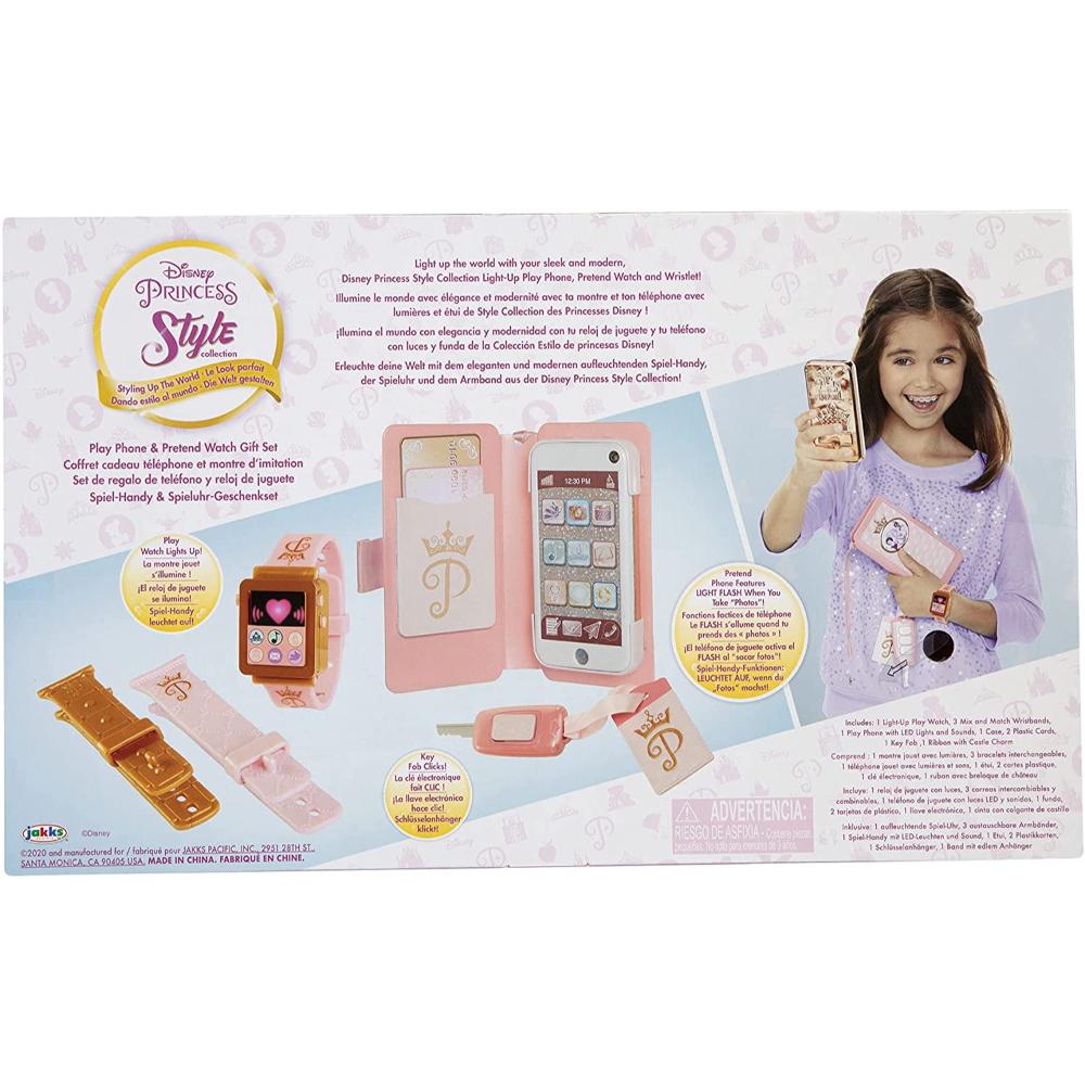 Disney Princess Style Collection Travel Phone & Watch Play Set Battery Operated