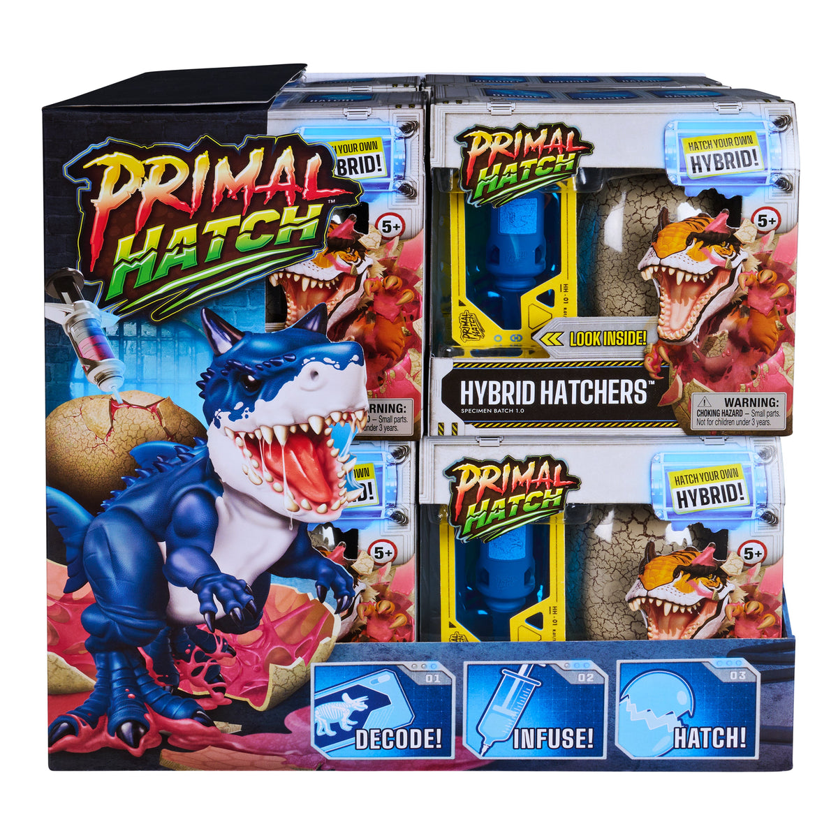 Primal Hatch Hybrid Hatchers Collectible Dinosaur Toy for Kids
