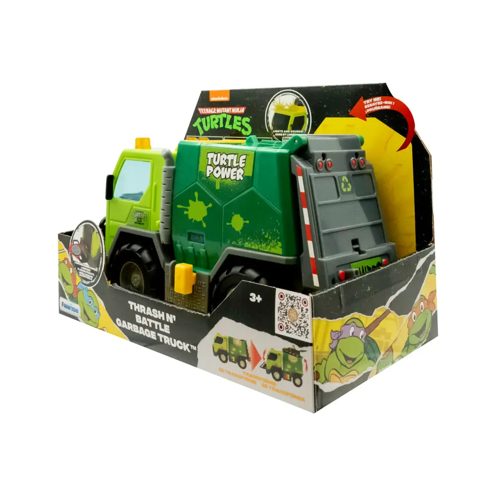 TMNT THRASH N BATTLE GARBAGE TRUCK B/O