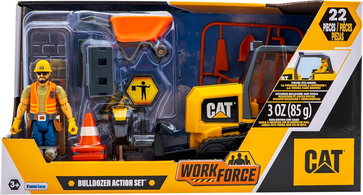 طقم جرافة CAT Workforce لألعاب البناء للأطفال
