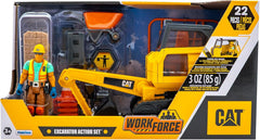 CAT Workforce Excavator Kids Construction Playset