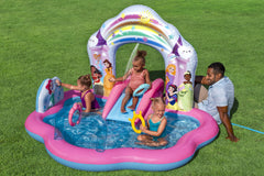 Bestway Disney Enchanted Palace Play Center Kids Inflatable Pool 221x193x140cm