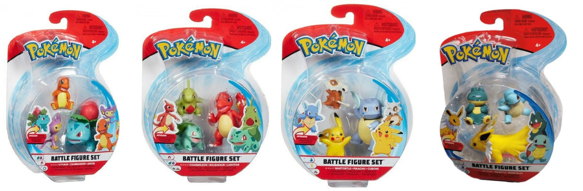 Pokemon Battle Action Figure 3 Set Pack Assortment