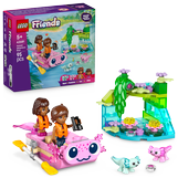 ليغو فريندز قارب مغامرات الأكسولوتل مع دمى مصغرة ومجسمات حيوانات للأطفال