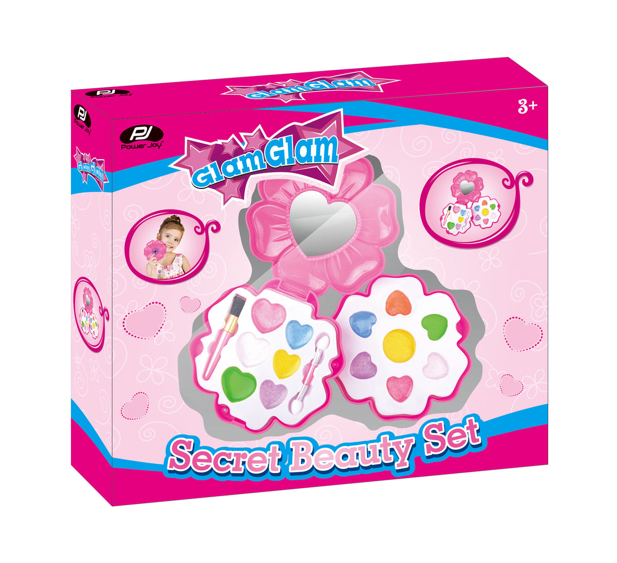Power Joy Glamglam Secret Beauty Cosmetic Box for Kids