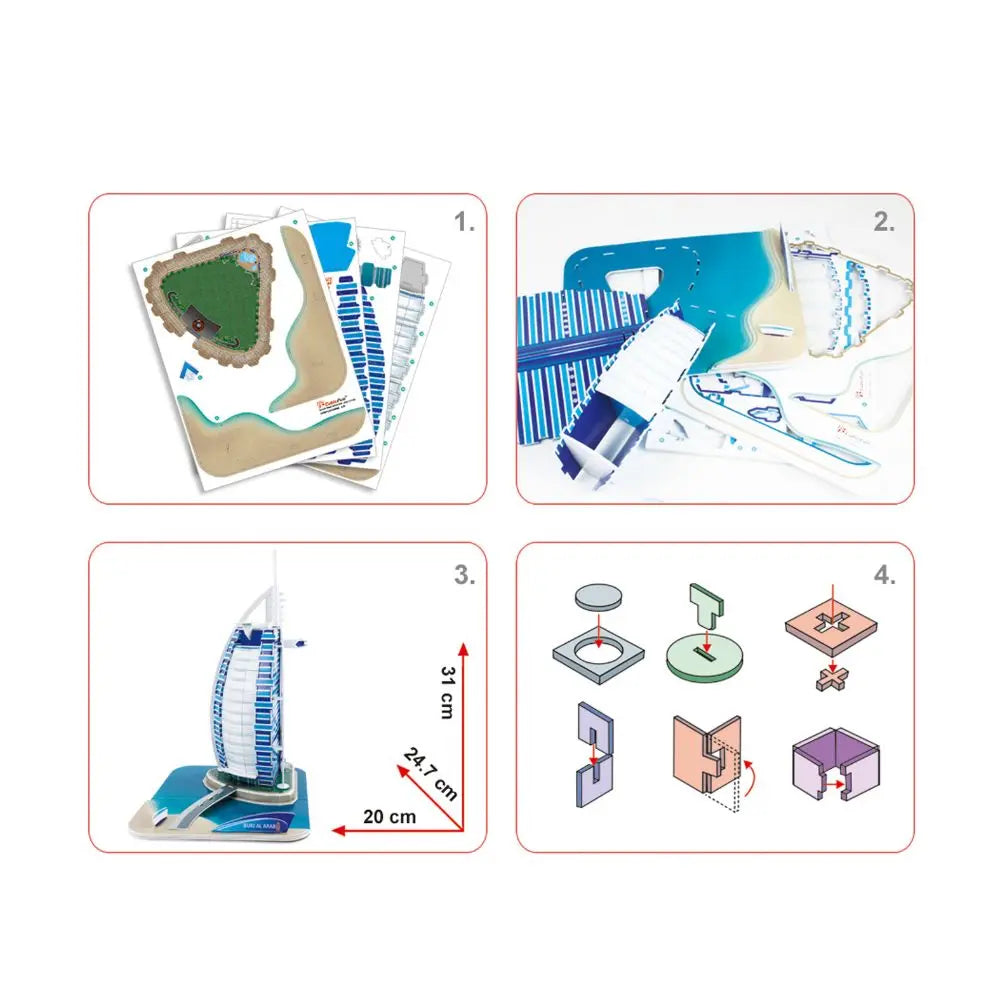 3D Puzzle Burj Al Arab 46pcs UAE