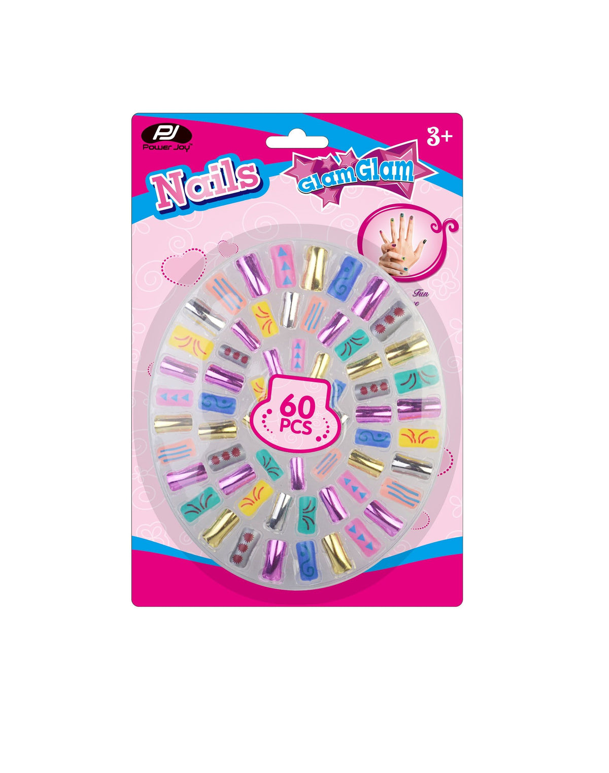 Power Joy glamglam Nails 60-pieces Blister