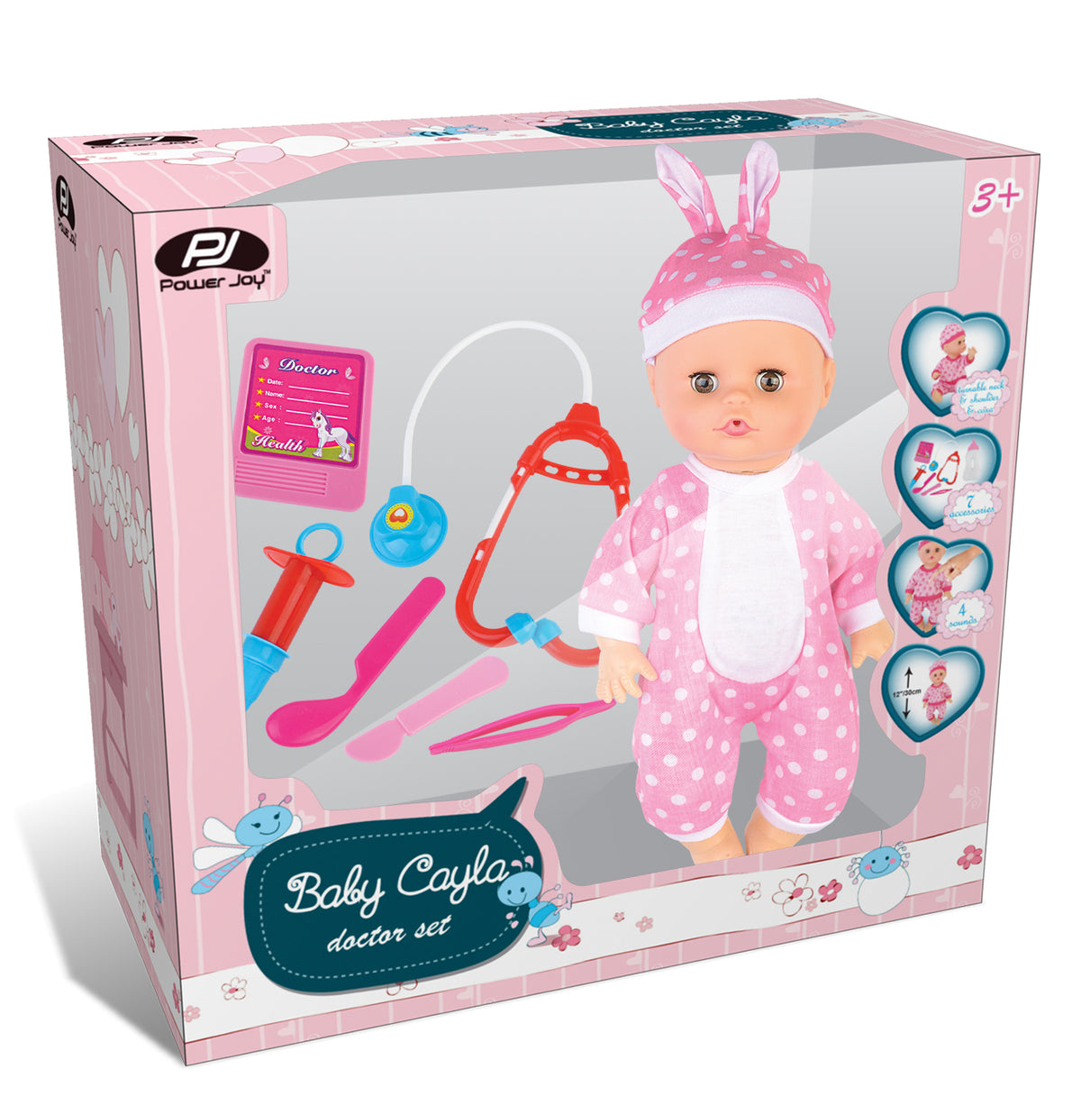 Power Joy Baby Cayla Doctor Set Battery Operated for Kids Ages 3+