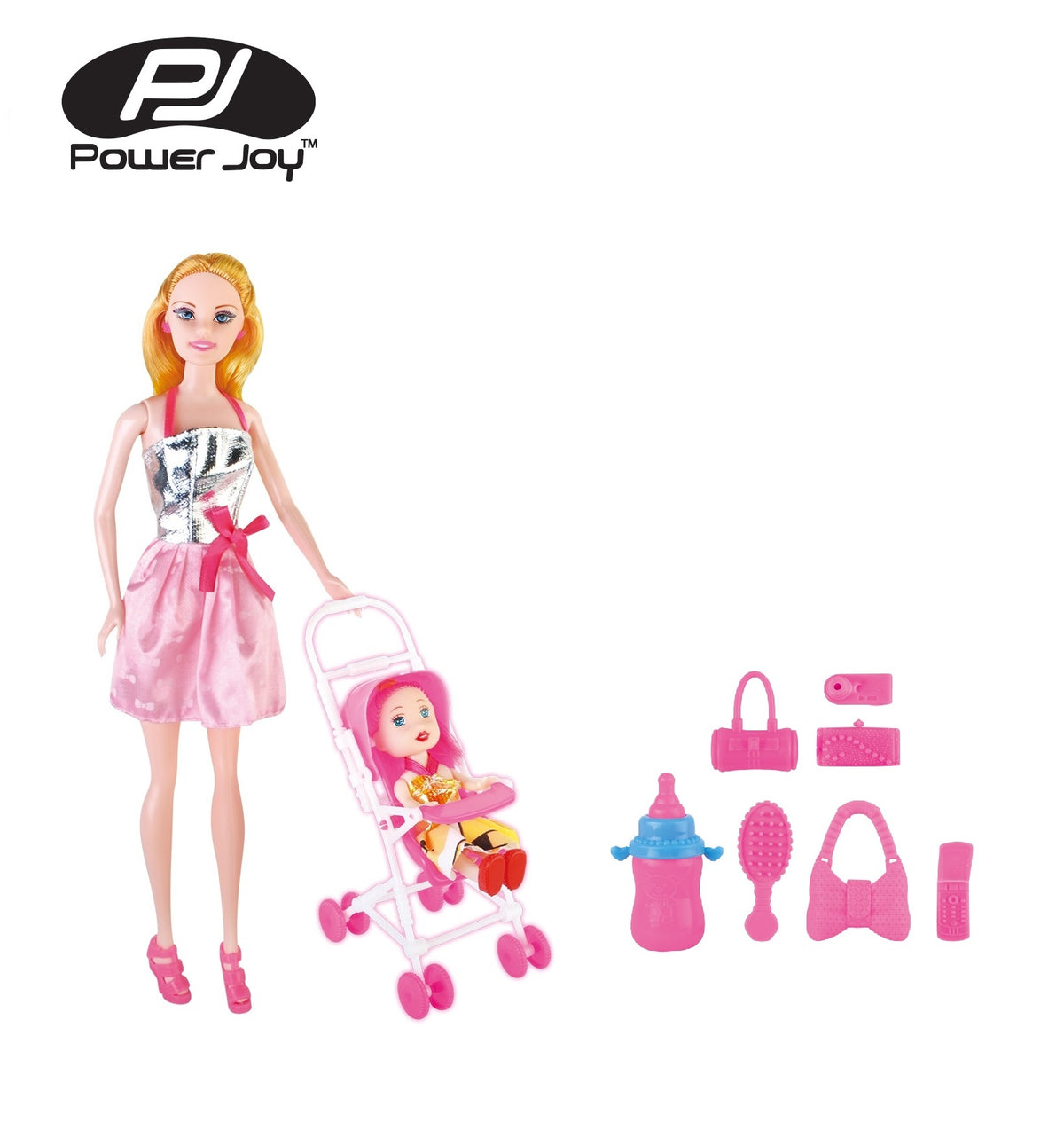 Power Joy Leila Trolley Set 3-In-1 Playset Assortment for Kids Ages 3+