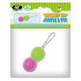 Power Joy Fidget Toy Dimple 2 Pop Keychain 1 Piece for Kids Ages 3+