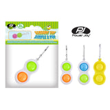 Power Joy Fidget Toy Dimple 2 Pop Keychain 1 Piece for Kids Ages 3+