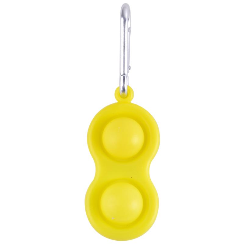 Power Joy Fidget Toy Dimple 2 Pop Keychain 1 Piece for Kids Ages 3+