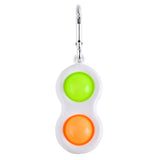 Power Joy Fidget Toy Dimple 2 Pop Keychain 1 Piece for Kids Ages 3+