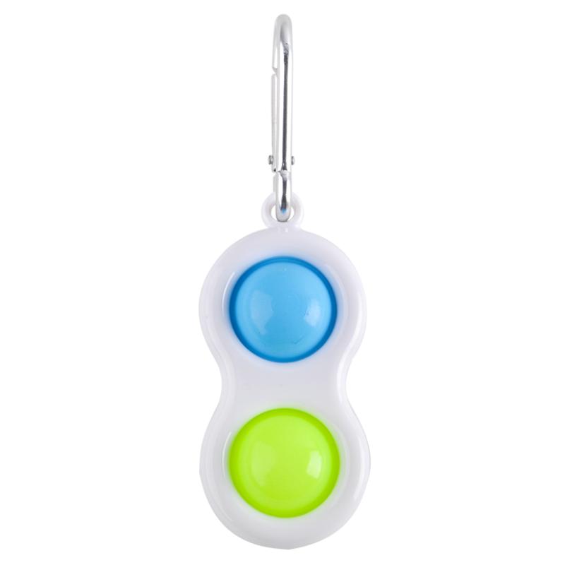 Power Joy Fidget Toy Dimple 2 Pop Keychain 1 Piece for Kids Ages 3+
