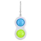 Power Joy Fidget Toy Dimple 2 Pop Keychain 1 Piece for Kids Ages 3+