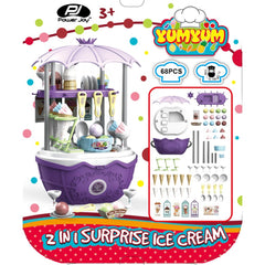Power Joy Yumyum 2-in-1 Surprise Ice Cream Playset for Kids