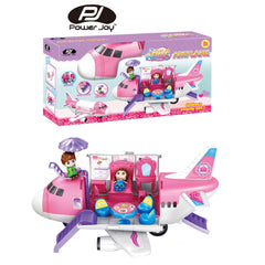 Power Joy Playhome Airplane Playset with Two Dolls