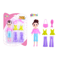 Kidzpro Fashion Doll Snap On 7-pieces Set