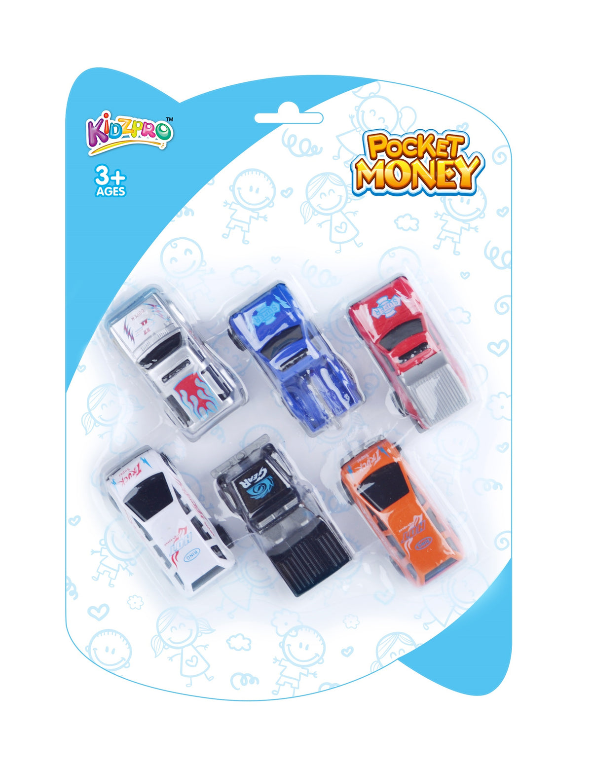 Kidzpro Race Car Freewheel 6-pieces