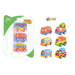 Kidzpro Pull Back Funky Vehicles 3-Pieces Set