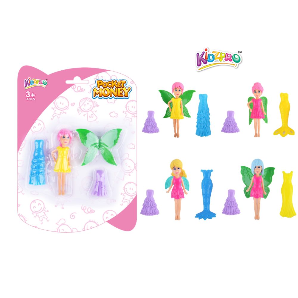 تشكيلة دمى الأميرات الصغيرة Kidzpro – 3.5 بوصة