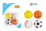 طقم كرات Kidzpro الناعمة من البولي يوريثان – 4 قطع