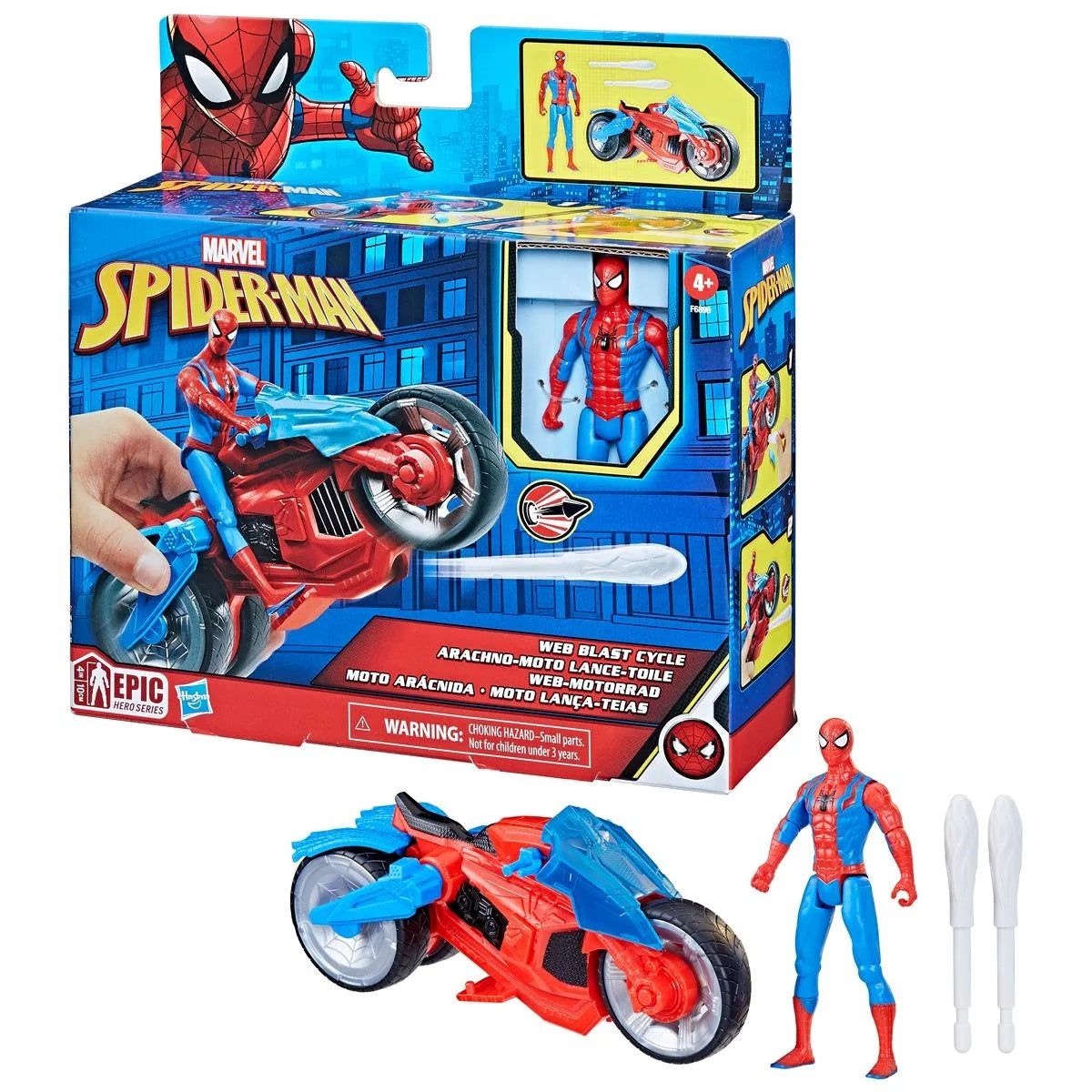Marvel Spiderman Vehicle & Figure 4 Inch