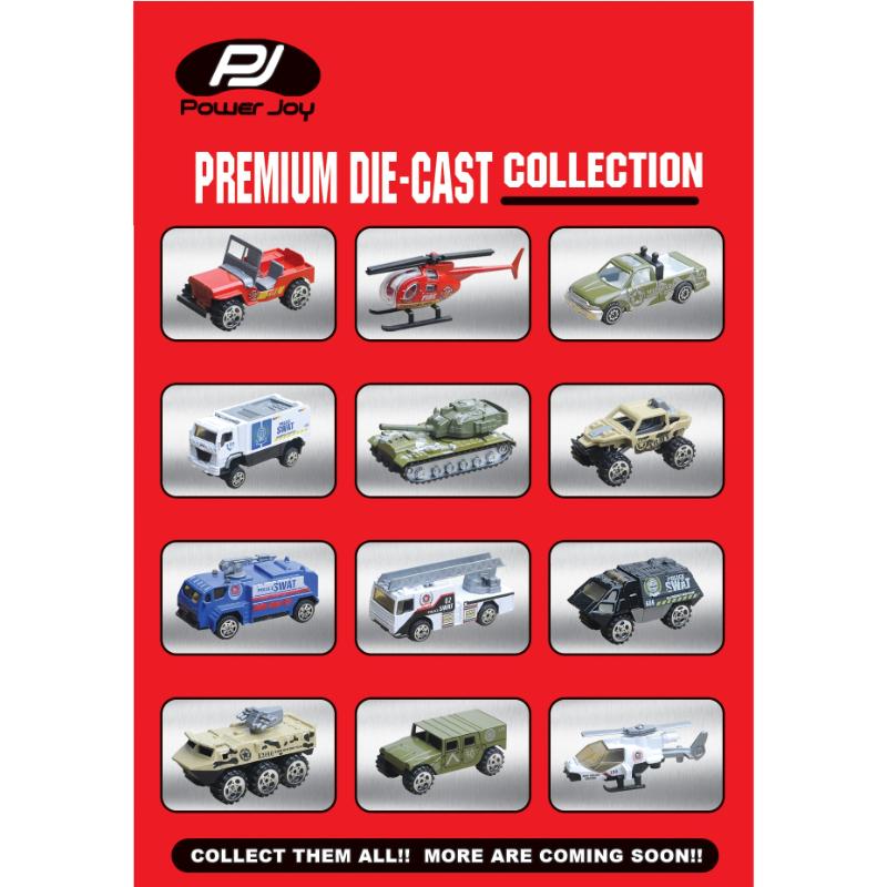 Power Joy Vroom Vroom Diecast Premium 5-In-1 1/64 for Kids Ages 3+