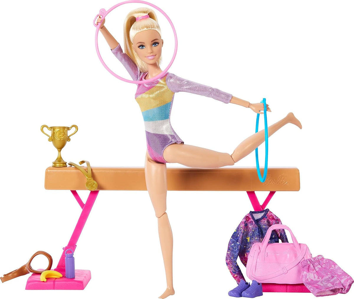 Barbie Gymnastic Doll Playset with Accessories