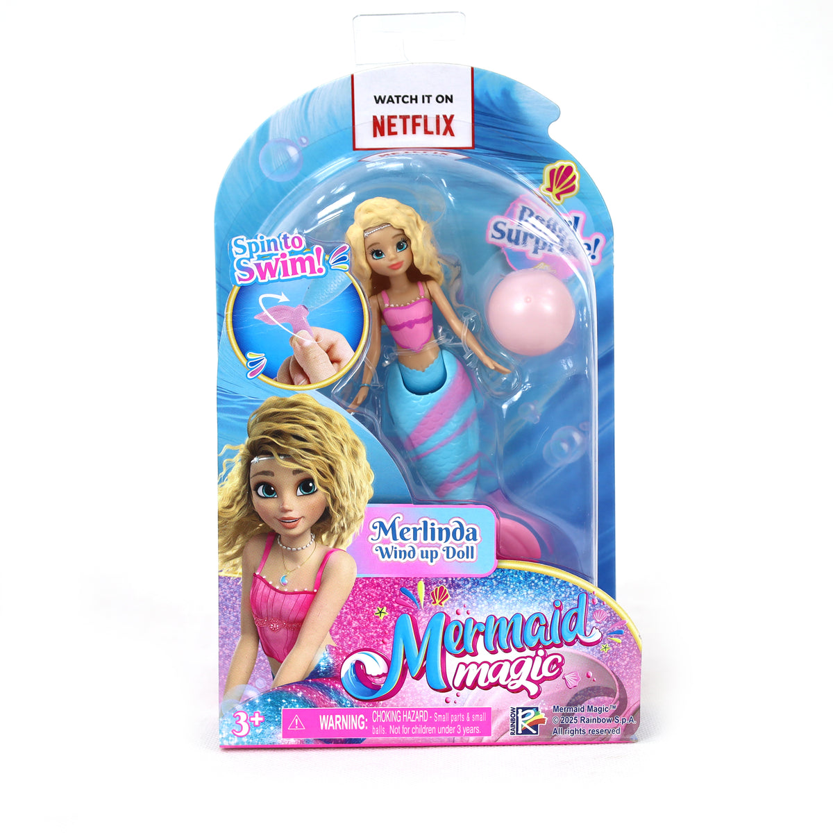 تشكيلة دمى Mermaid Magic ذات الحركة باللف بحجم 5.5 بوصة – قطعة واحدة
