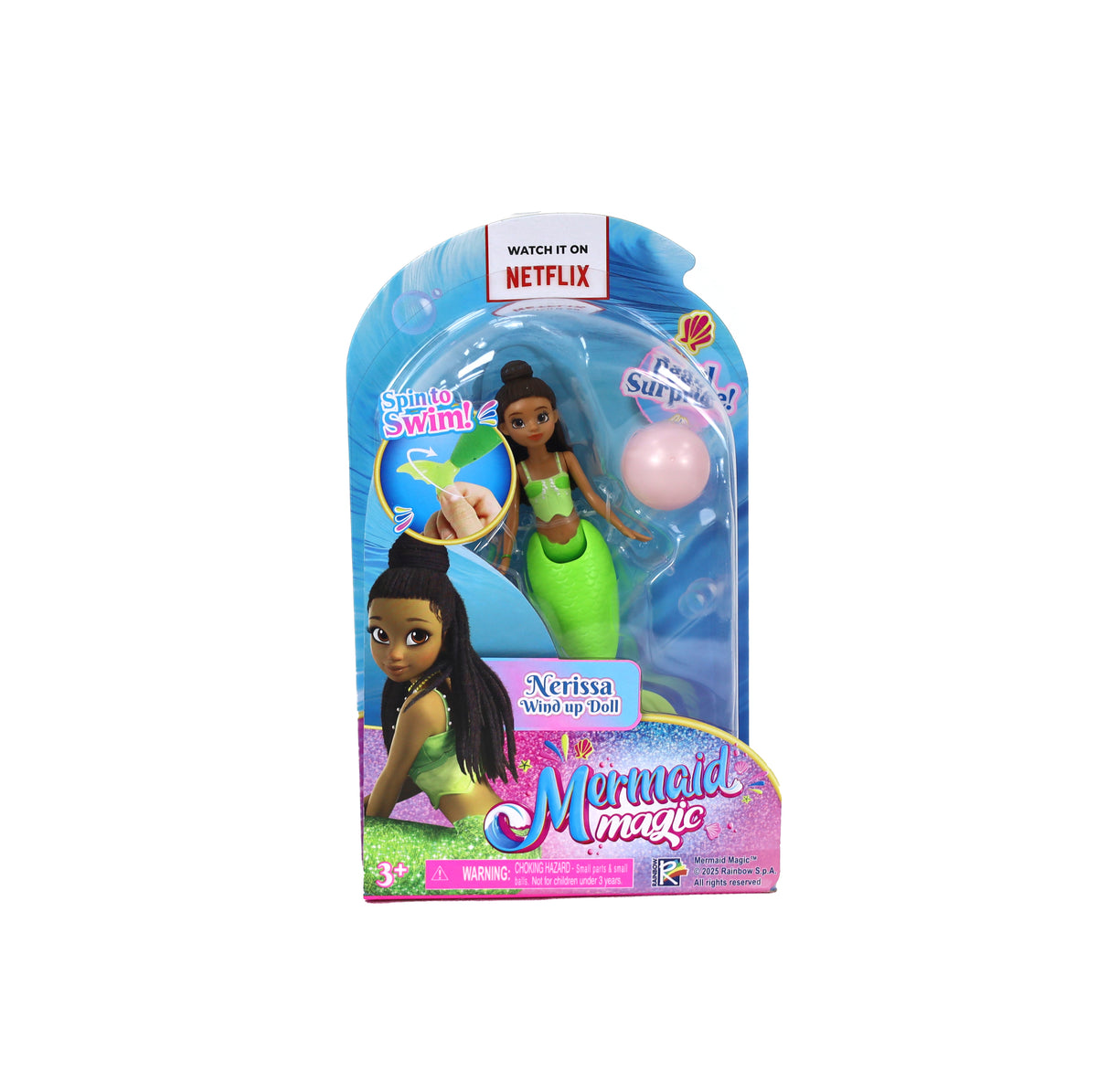تشكيلة دمى Mermaid Magic ذات الحركة باللف بحجم 5.5 بوصة – قطعة واحدة
