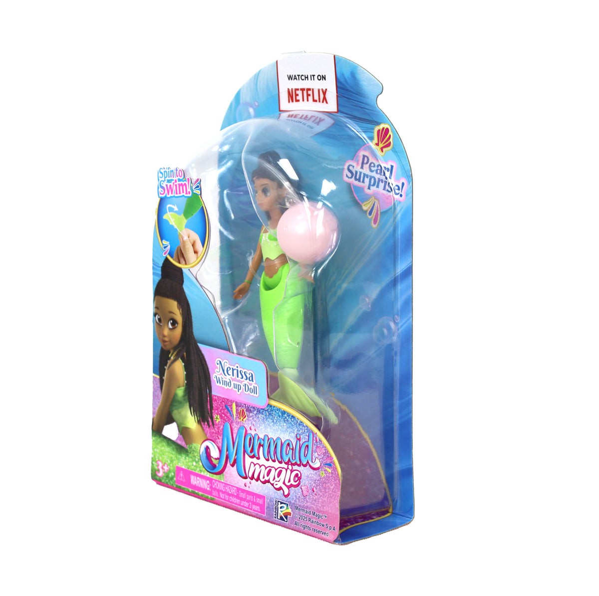 تشكيلة دمى Mermaid Magic ذات الحركة باللف بحجم 5.5 بوصة – قطعة واحدة