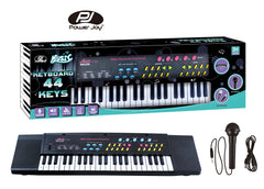 Power Joy Music Keyboard 44 Keys With Mic Battery Operated