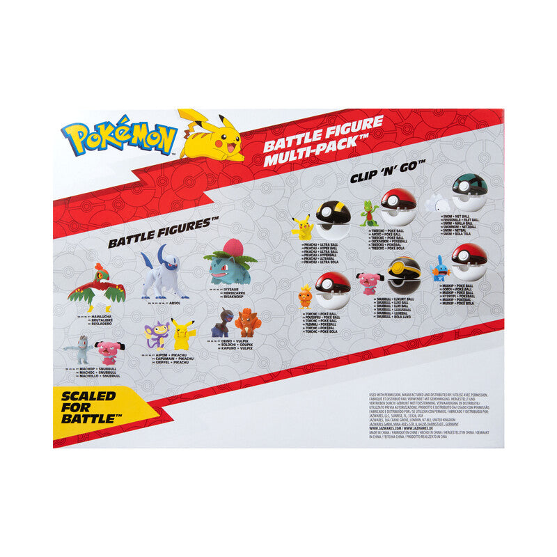 Pokemon Battle Figure Pickachu 8 Multipack 2-Inches