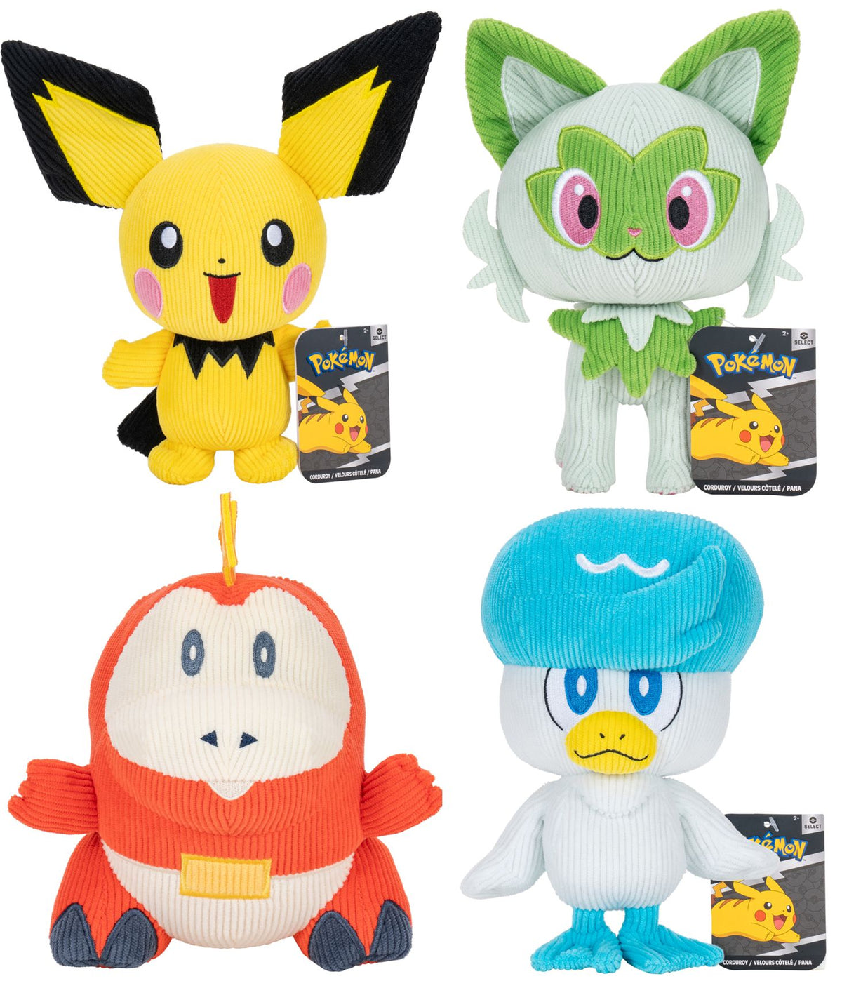 Pokemon Plush Corduroy 8-nch Assortment